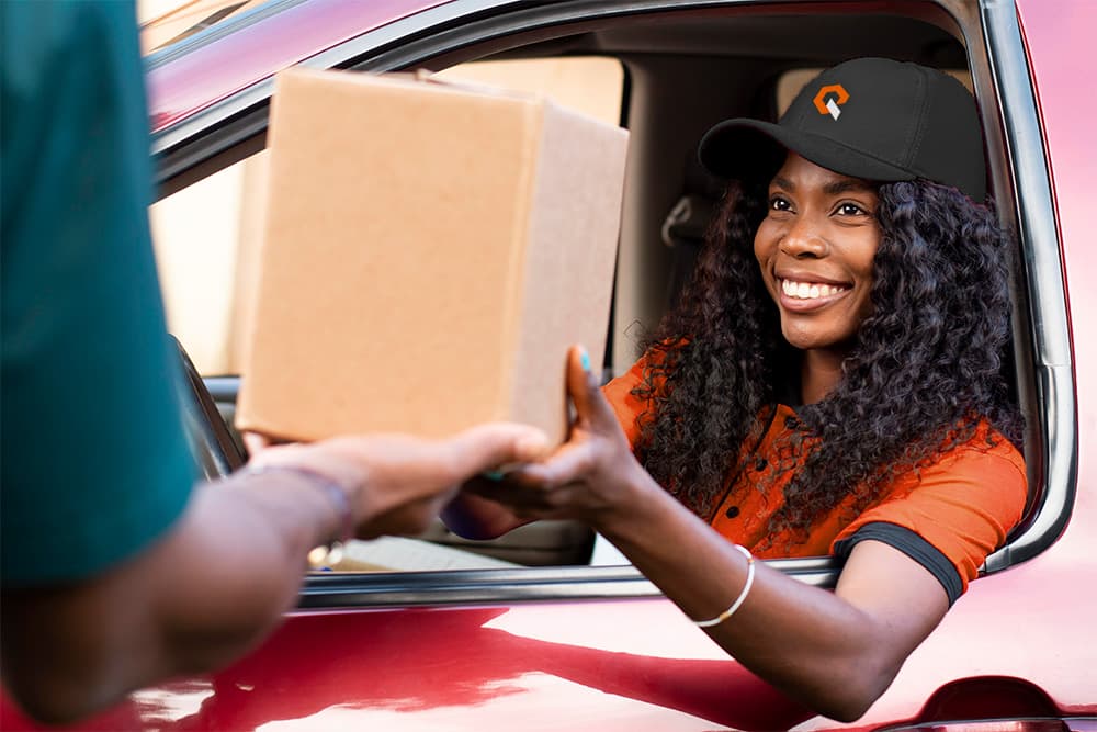 Happy delivery service